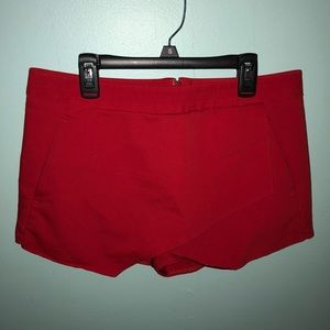 Red skort